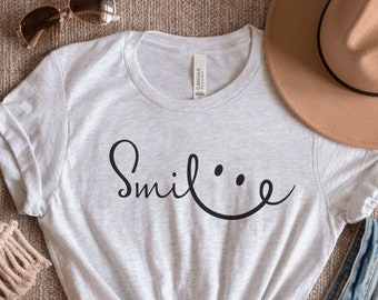 Smile Shirt, Motivational Shirt, Choose Happy Shirt, Positive Shirt, Happy Face Shirt, Happy T-Shirt, Happy Tee, Be Happy Gift, Unisex Shirt