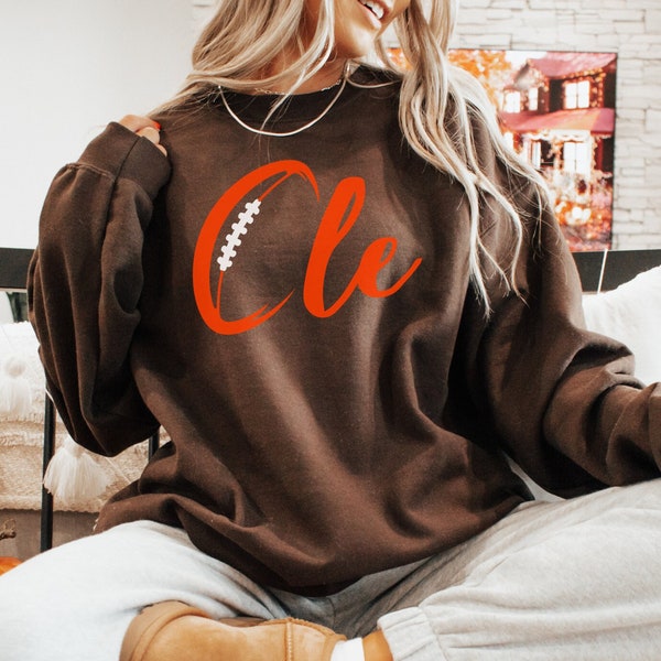 Cleveland Football Crewneck Sweatshirt, Dawg Pound Shirt, Cleveland Sports, Cle Football Sweatshirt, Cleveland Football Fan, Cleveland Ohio