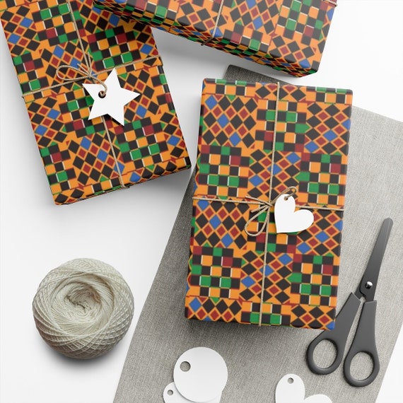 Buy 2, Get 35% off African American Wrapping Paper, Birthday / Kwanzaa /  Christmas Gift Wrap Paper, Black Owned Shop, Black Owned Business 