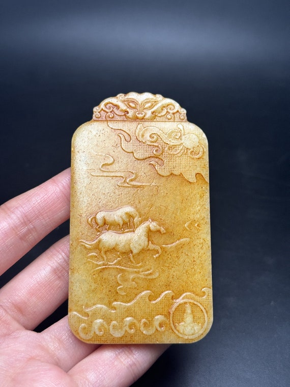 311297 Hetian jade hand-carved guanyin pendant - image 9