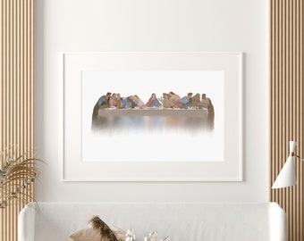 Watercolor Last Supper Print - Etsy