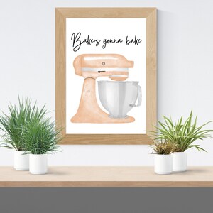 Bakers Gonna Bake Print - Orange