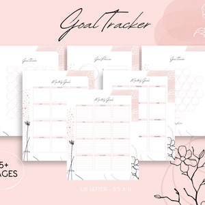 Goal Setting Planner, Monthly Goal Tracker, Goal Planner 2023, Goal Journal, Daily Goal Planner, Monthly Goals, Goal Planner, Printable