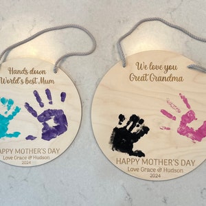 Mother’s Day Plaque || Mother’s Day Gift || Personalised Mother’s Day Sign || Gift for Grandparents || Hanging Mother’s Day Plaque