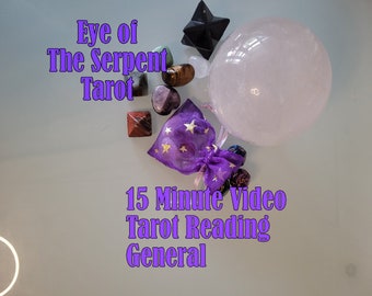 15 Minute Video Tarot Reading (General or Topic Specific)