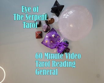 60 Minute Video Tarot Reading (General or Topic Specific)