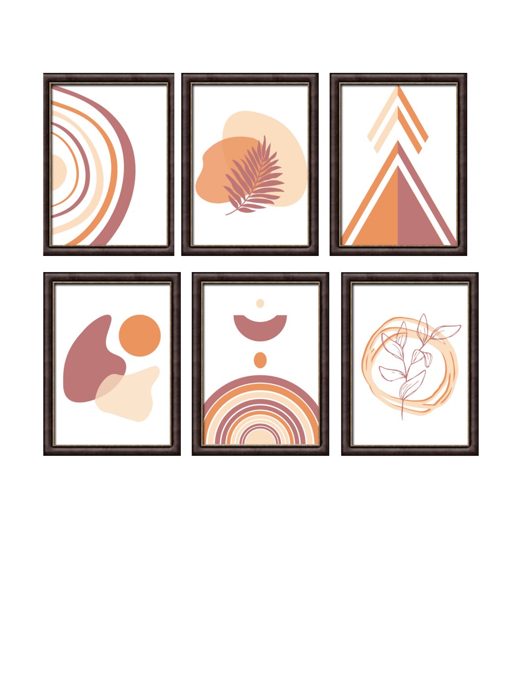 Boho Wall Art Printables Bundle - Etsy