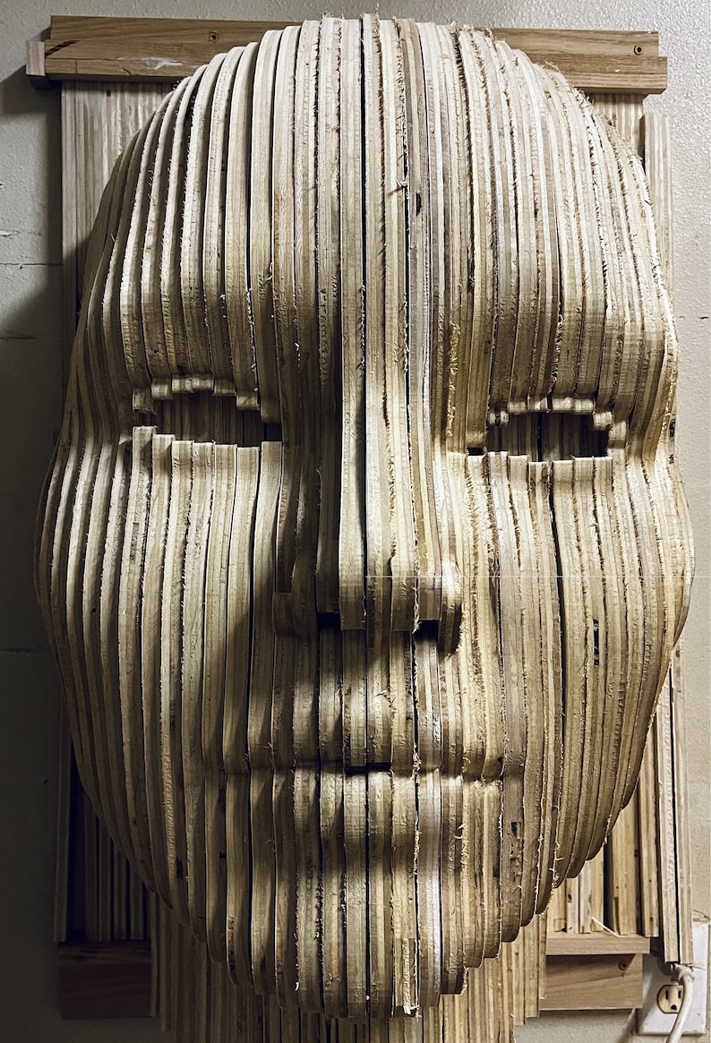 Parametric Wall Art Human Head Etsy