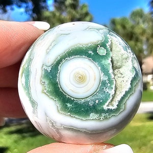 Ocean jasper sphere old stock