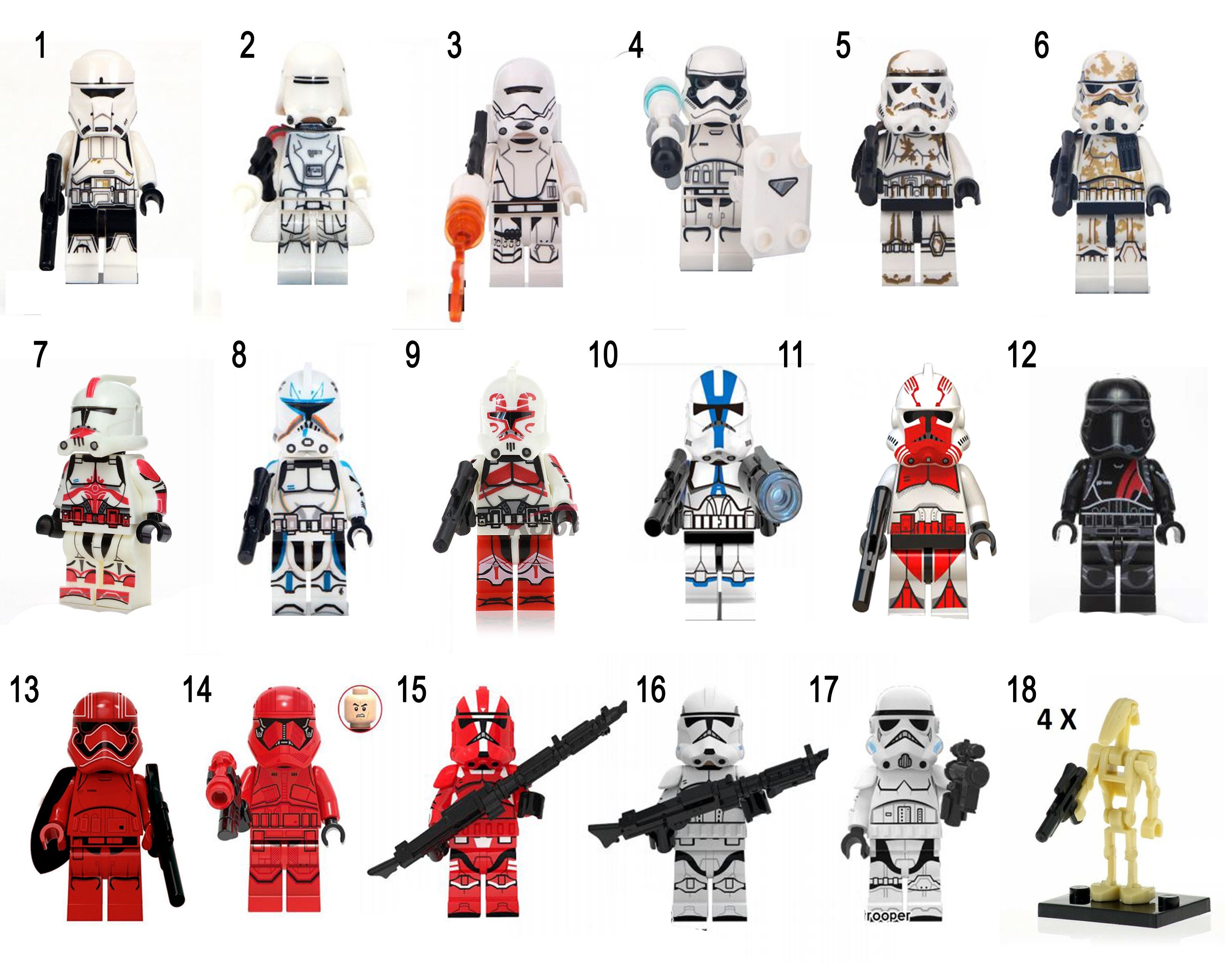 Buy Star Wars Minifigures Clone Troopers & Stormtroopers Sith Online in  India - Etsy