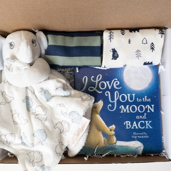 Baby Shower Gift Boy Basket Etsy