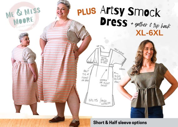 Gauze#/ side gather tent line one piece