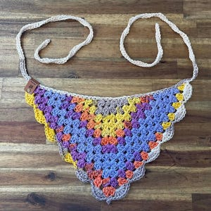 Boho Crochet Hair Bandana