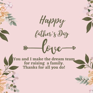 Printable Father's Day Card, Card for Dad, Father's Day Quote, Card ...