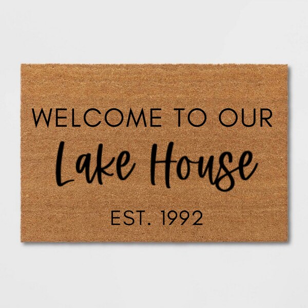 Lake House Doormat Etsy