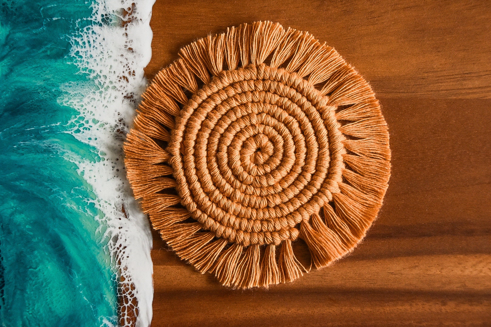 Macrame Coasters Etsy