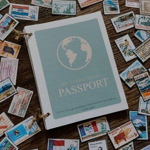 Mi pasaporte imprimible de Estados Unidos - Historia de la educación en el hogar