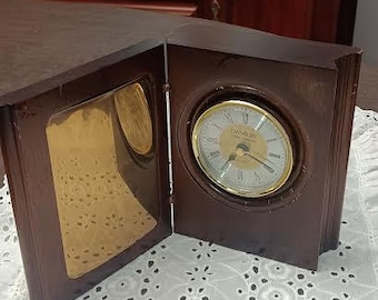 Stunning Rare Citizen Postmodern Pendulum Desk Clock Neo Art Deco