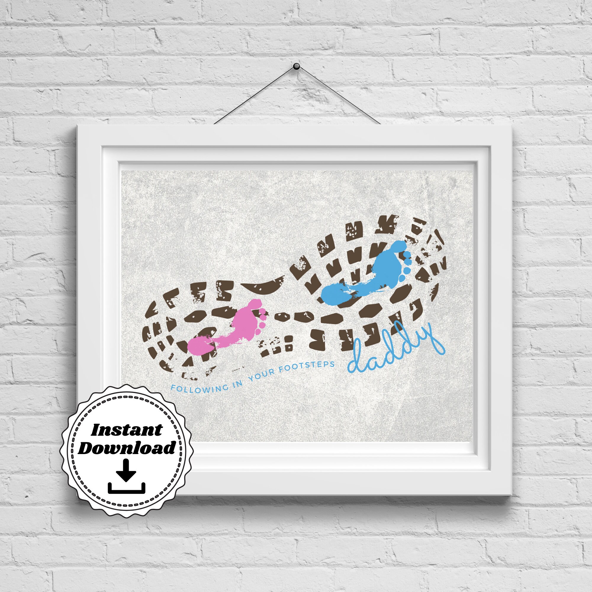 Following in Your Footsteps Footprint Art | Handprint Craft for Kids ...