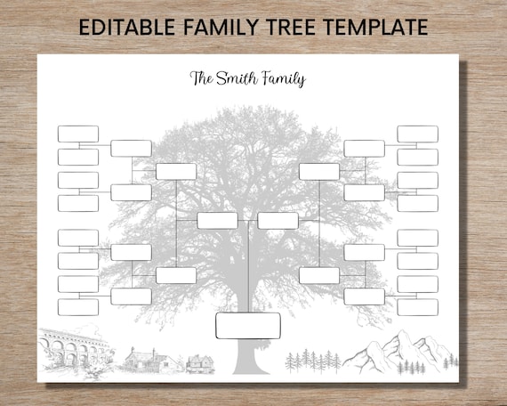 Diagramme D'arbre Généalogique Dessiné à La Main | Vecteur Gratuite