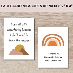 Printable Anxiety Affirmation Cards Mental Health Boho Cards - Etsy ...