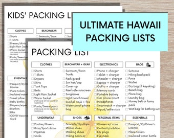 Hawaii Packing List, Printable Packing List for Hawaii, The Only Packing List You Need