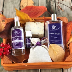 Christmas Gift Organic Lavender Product Box