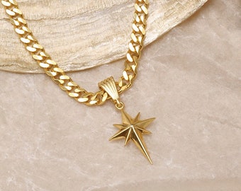 Petit collier étoile du Nord - Collier étoile en argent sterling - Collier de charme étoile du Nord or Dainty - Collier en argent simple minimal