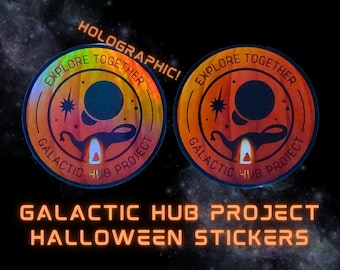 Galactic Hub Project Halloween Sticker (Vinyl or Holographic)
