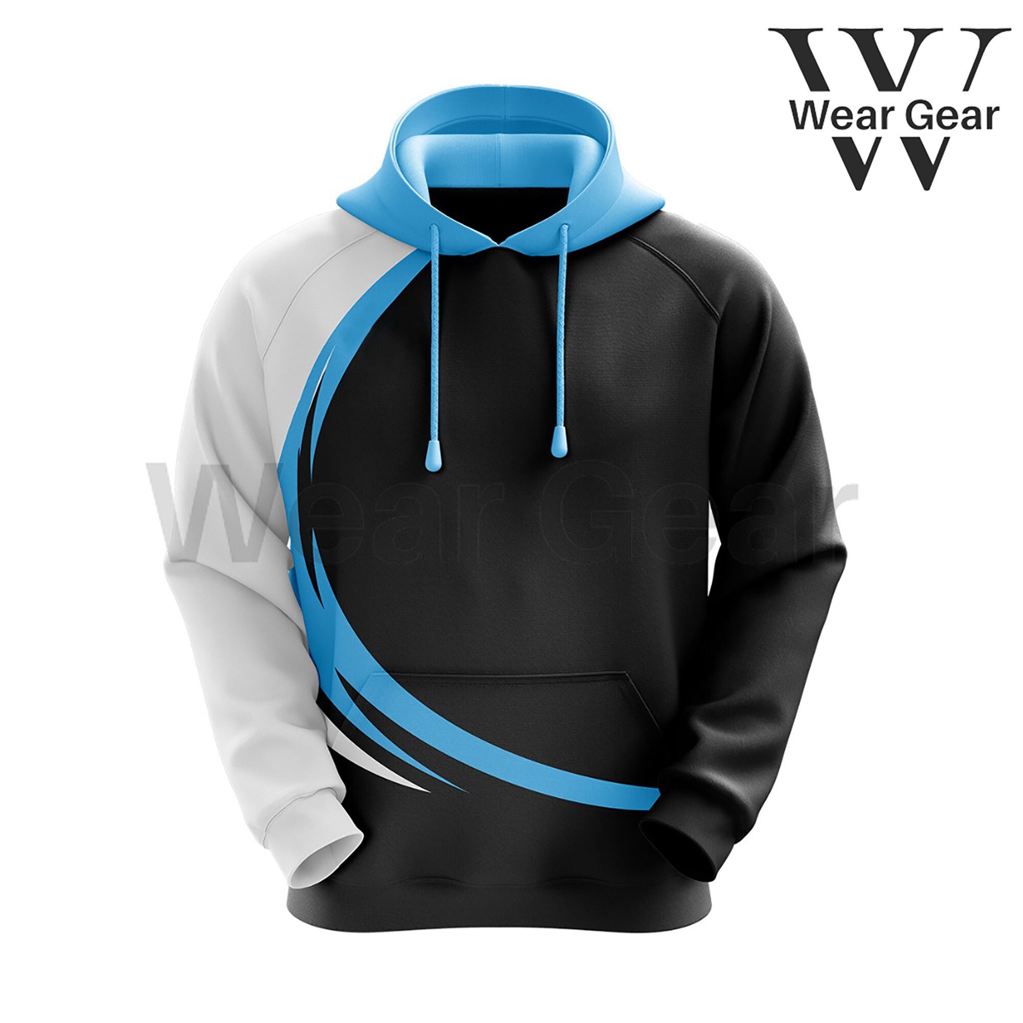 black and blue hoodie