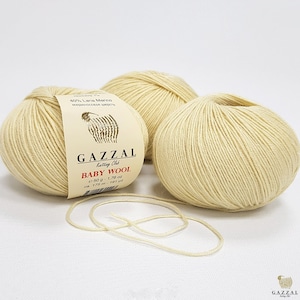 Lana per bambini Gazzal, lana merino, filato per bambini, filato di lana merino, filato di cashmere e poliammide, filato morbido, filato per maglieria, filato per uncinetto, filato per abbigliamento, colori