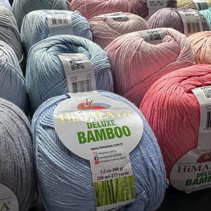bamboo-cotton yarn,natural yarn,knitting-crochet yarn,soft yarn,baby yarn,yarn for sensitiv skin,yarn for summer clothing,Himalaya Bamboo