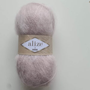 Mohair Yarn, Wool Yarn, Alize 3 season yarn,Crochet Yarn, Lace Yarn, Knitting yarn, scarf yarn, light yarn, sweaters yarn, dress yarn
