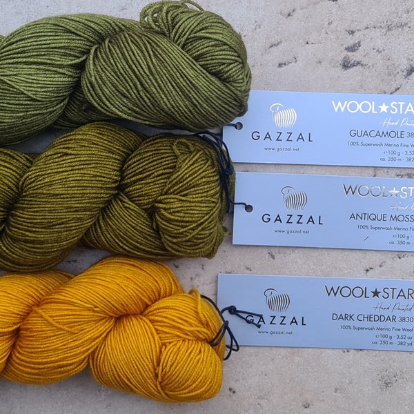 Stella di lana Gazzal,lana fine merino superwash,filato di lana merino,filato merino per neonati,filato di fibra naturale,alta qualità,pelle sensibile,colori