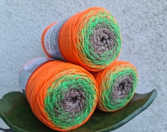 YarnArt Macrame Cotton Spectrum: Mezcla de algodón y poliéster reciclado