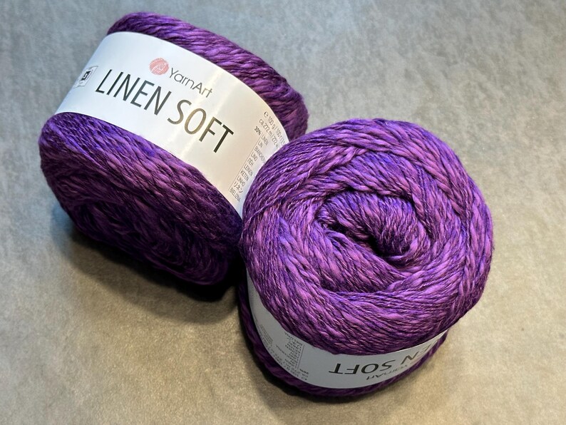 YarnArt リネンソフトヤーン：コットンリネン混紡、夏用編み物・かぎ針編み 画像 18