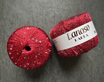 Glitter Yarn: Lanoso Parla Metallic Paillette Yarn