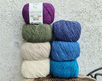 Etrofil SETA Yarn: Merino Lambswool, Silk & Cotton Blend