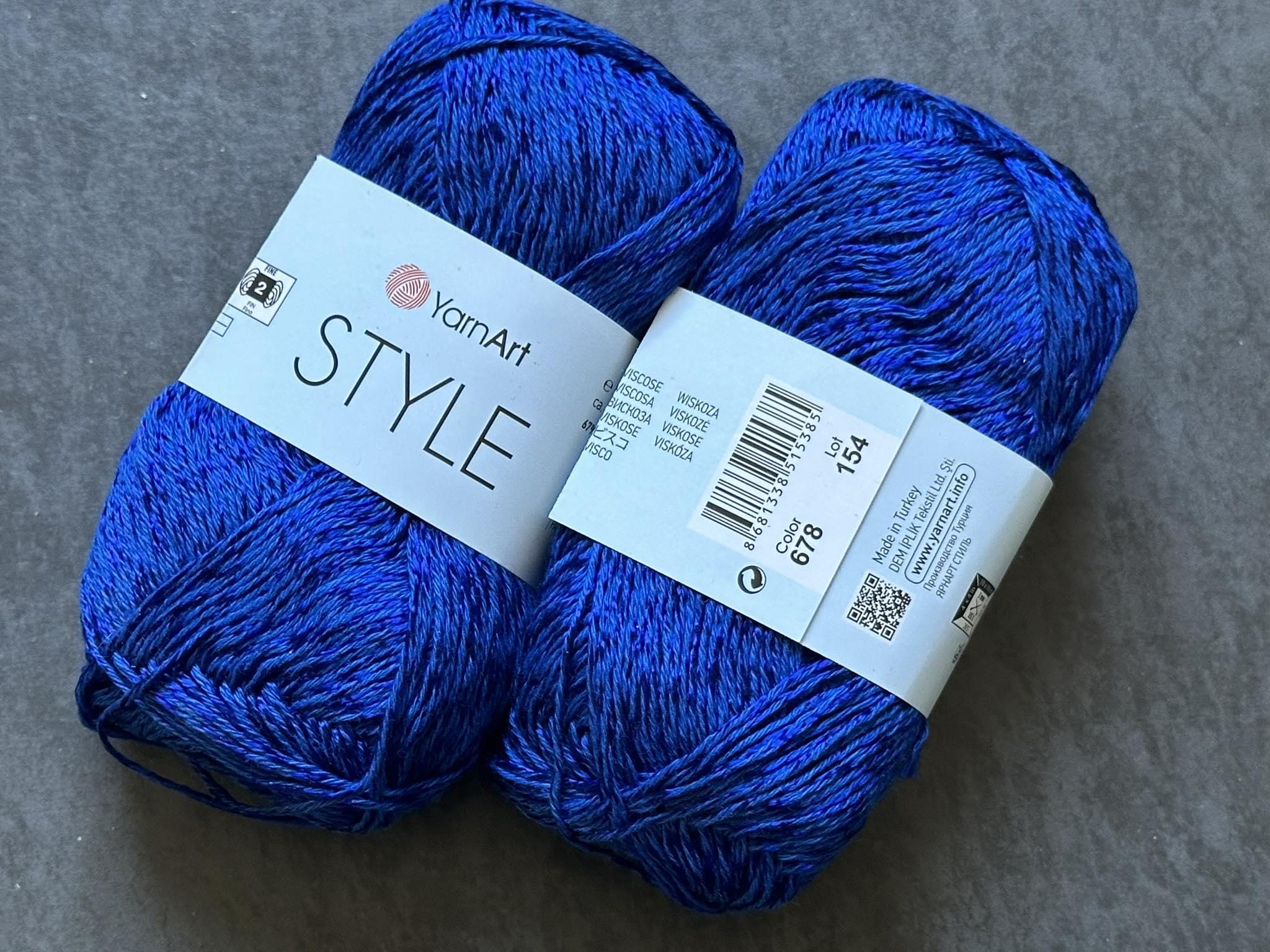 Fil à Tricoter Coton-Viscose - 680g - Cône Marron - Pour Tout Projet