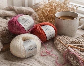 Gazzal Exclusive Yarn: Merino, Silk, Kid Mohair Blend