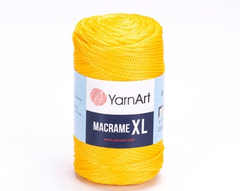 YarnArt Makramee XL 3mm,Makramee Garn,Häkelmakramee Garn,Polyester Makramee Garn,Häkelgarn,Häkelgarn,Häkelgarn,Häkelgarn,Seideneffektgarn