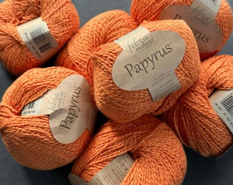 Papyrus Fibra Natura Cotton Silk Yarn, Luxury Knitting Crochet Crafting Thread
