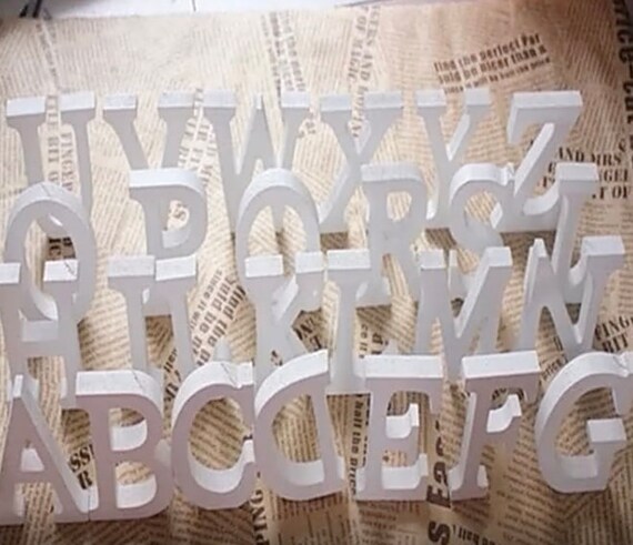 Wooden Freestanding Letters Love Alphabet Wedding Party Home Shop Decorations 