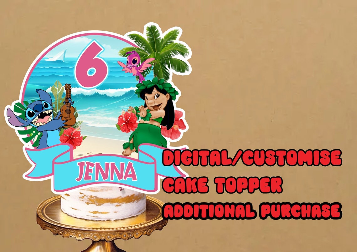 Lilo and Stitch Birthday Banner, Lilo and Stitch, Lilo and Stitch ...