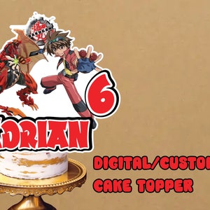 Bakugan Cake Topper, Bakugan, Bakugan Topper, Bakugan Birthday Party, Bakugan Birthday, Digital Cake Topper, Bakugan party, Instand Download image 1