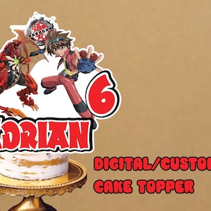 Bakugan Cake Topper, Bakugan, Bakugan Topper, Bakugan Birthday Party, Bakugan Birthday, Digital Cake Topper, Bakugan party, Instand Download image 1