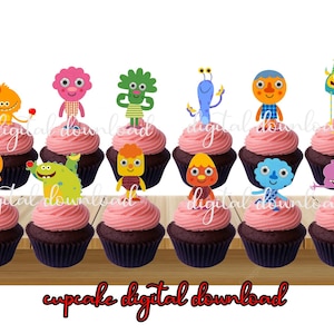 Super Simple Cupcake Topper, Song Cupcake Topper, Instant Download, Cupcake Topper, Birthday Cupcake Topper, Digital File