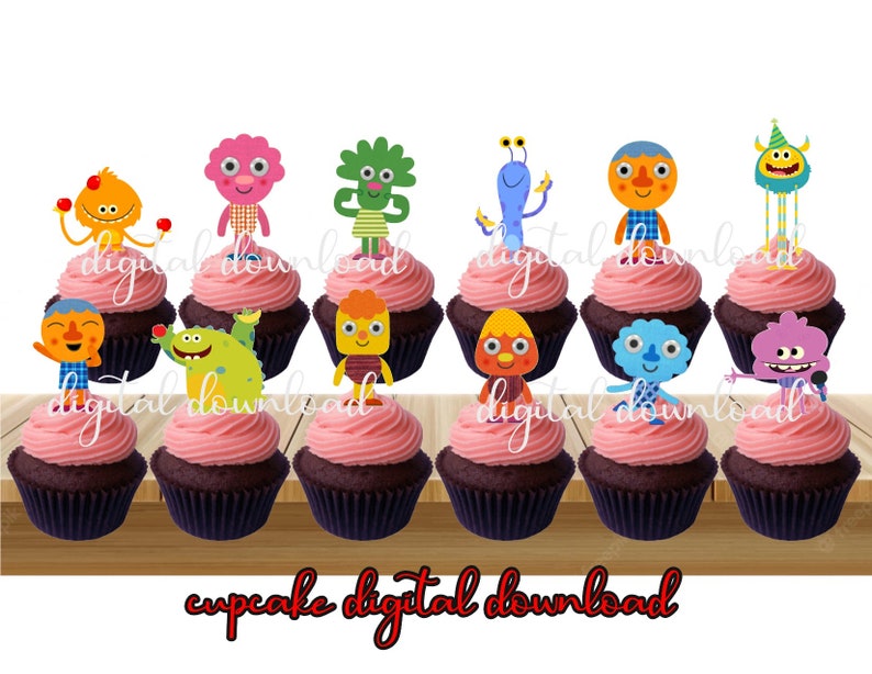 Super Simple Cupcake Topper Song Cupcake Topper Instant Etsy