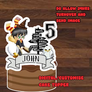 Wizard Birthday Cake, Wizard Cake Topper, Chibi Wizard Cupcake, Wizard Cake, Wizard Party Decoration, Wizard Cake