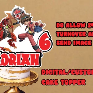 Bakugan Cake Topper, Bakugan, Bakugan Topper, Bakugan Birthday Party, Bakugan Birthday, Digital Cake Topper, Bakugan party, Instand Download image 3